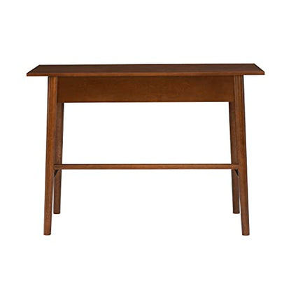 Melissa Mid Century Walnut Desk by Linon - color: Walnut