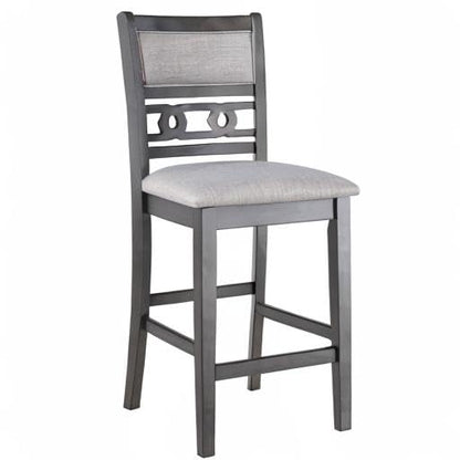 New Classic Furniture Gia Counter Chairs, Set of 2, Gray - color: Grey, size: Set of 2, style: Counter Chair