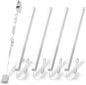 Cabinet Lighting, 4pcs 12" V-Shape Bright LED Light Bars for Under Cabinet, Gun Safe, Locker, Closet, Under Counter, Shelf, Showcase - 1200lm 12W - Pure White (6000K) - color: White