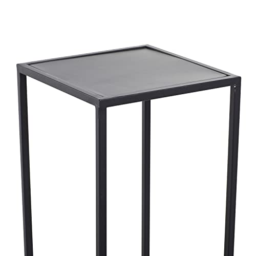 Deco 79 Metal 4 Tier Plantstand, 16" x 16" x 40", Black - color: Black, size: 16" x 16" x 40"