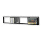 You Have Space CD DVD Storage Shelf for Wall, 34 Inch Cube Storage Media Shelf and Video Game Organizer, Metal Black Wall Shelf