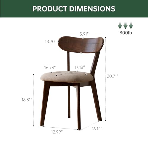 39’’-55’’ Oak Extendable Dining Table and Chairs Set of 4, Solid Wood Folding Kitchen Table, Mid Century Modern Dinner Table for Kitchen, Apartment, Living Room (Walnut 39''-55''+4 Cushion Chairs) - color: Walnut, size: 39''-55''+4 Cushion Chairs