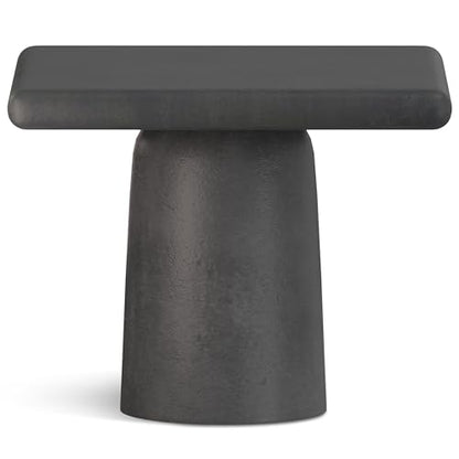 SIMPLIHOME Zachary Coffee Table 2-Piece Set - 42 inch Wide Cast Aluminum Square Living Room Tables in Graphite and Black Nickel, Contemporary Nesting Center Table Set with Flexible Style, Assembled - color: Graphite, Black Nickel, size: 21 inch, style: Ca