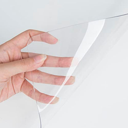 Clear Writing Desk Pad,14’’x24” Heat Resistant Waterproof PVC Round Edge Durable Desk Protect Mat, Anti-Static Writing Mat Table Protector - size: 14’’x24”