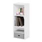 Furinno Pasir 3-Tier No Tool Assembly Open Shelf Bookcase, White - color: White, size: 3-Tier Cube No Tool