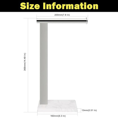 Stainless Steel L-Shaped Hand Towel Holder, SUS304 Bathroom Towel Rack with Thickened Base for Countertop Vanity (Chrome, Square Base) - color: Chrome