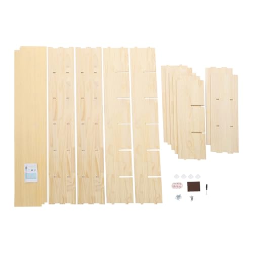 18 Cube Solid Wood Bookcase, Wooden Bookshelf Modern Floor Standing Storage Shelf for Living Room Bedroom Office, 11.8 * 11.8 * 11.8in Cubes with 220lbs Capacity, Easy Assembly - size: 18 Cube