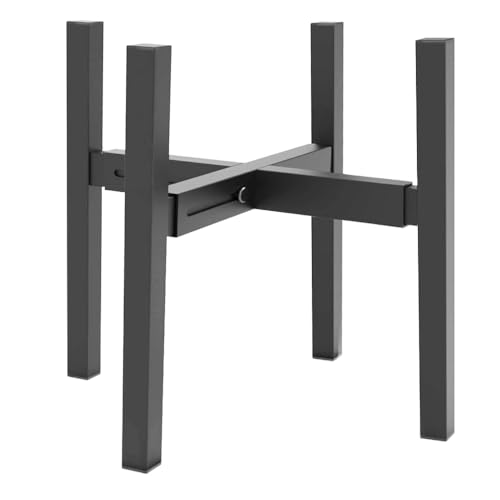 Heavy Plant Stand for 10"-16" Plant Pot Indoor Outdoor Corner, Adjustable Metal Heavy Duty for Large Pot (Black 1 Pack) - color: Heavy Black 10-16", style: 1 - Heavy Duty