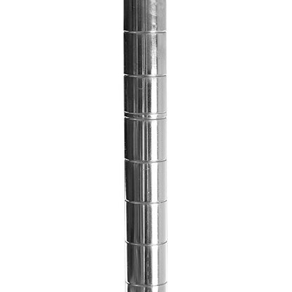 Shelving Inc. 8" d x 18" w Chrome Wire Shelving with 3 Tier Shelves, Weight Capacity 800lbs Per Shelf - size: 8" d x 18" w x 34" h