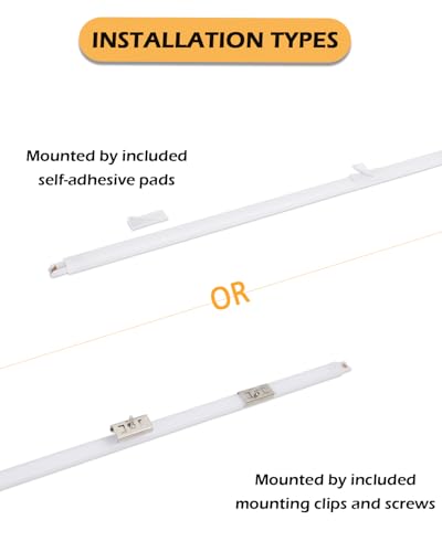 Cefrank LED Under Cabinet Lighting 6-Pack 12 inch Seamlessly Linkable Strip Light Bars for Cabinet, Kitchen, Shelf, Workbench, Cupboard, 1200 Lumen, Warm White 3000K - color: Warm White