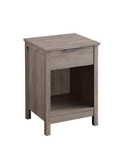 Nightstand with Drawer,3-Tier End Side Table with Storage Drawer and Shelf,Modern Bedside Night Stand for Bedroom, Living Room-Retro Rustic Grey - color: Rustic Grey, style: 1 Drawers