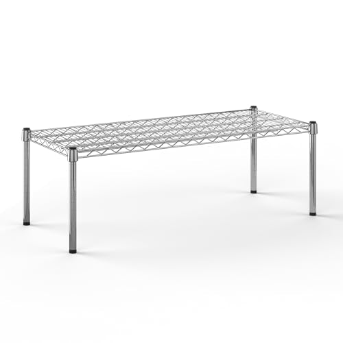 18" Deep x 42" Wide x 14" Height Wire Shelving Kit | 1-Tier | NSF Commercial Storage Rack Unit - size: 18" Deep x 42" Wide