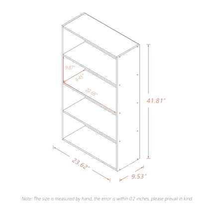 NELYE Basic Open Shelf Bookcase - 4-Tier Wooden Cube Storage Shelves Split Bookshelf, Oak - color: Oak, size: 4-Tier