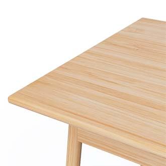 41.33 Inch Modern Home Office Table Desk with Added Crossbars, Nature Bamboo Study Table for Home Office & Bedroom, Simple IKEA Work Desk Office Writing Easy Assembly