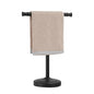 RUMOSE 13 Inch Matte Black Towel Stand Hand Towel Holder Bathroom Kitchen Vanity Countertop T-Shape Towel Rack Free Standing Stainless Steel Towel Bar Towel Ring - color: Matte Black