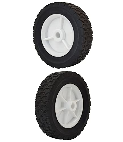 Parts Camp 6 inch Plastic Wheel Fits Oregon 72-106 hand trucks, lawnmowers, utility carts,BBQ Grills, Radio Flyer Wagon Trash Can Universal Wheel 9610 - size: 6-inch