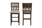 New Classic Furniture Gia Counter Chairs, Set of 2, Cherry Brown - color: Cherry, size: Set of 2, style: Counter Chair