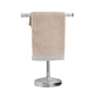 RUMOSE 13 Inch Polished Chrome Towel Stand Hand Towel Holder Bathroom Kitchen Vanity Countertop T-Shape Towel Rack Free Standing Stainless Steel Towel Bar Towel Ring - color: Polished Chrome