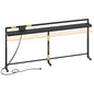 78.7'' Narrow Console Table with Adjustable Height (27.6''-35.4''), Behind Couch Table Skinny with Outlet, Long Entryway Table, Couch Table Behind Sofa for Living Room, Black CT22UBB - color: Black, size: 78.7"L x 6.7"W x 27.6"H - 35.4"H