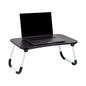 Mind Reader Lap Desk Laptop Stand with Folding Legs, Portable Bed Tray Table for Laptop, Breakfast, Reading, Crafts, MDF, Black - color: Black