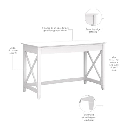 Bush Home Key West 48W Writing Desk in Pure White Oak