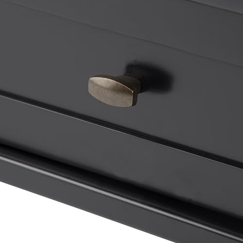 SIMPLIHOME Warm Shaker Solid Wood 20 inch Wide Transitional-Style End Tables in Black for the Living Room and Bedroom (Set of 2) - color: Black, size: 20 inch, style: End Table (Set of 2)