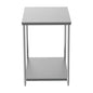 Stainless Steel Prep Table 28x20x33.5 Inch, Commercial Work Table Heavy Duty with Adjustable Undershelf, Multipurpose Workstation for Restaurant Kitchen, Bakery, Home Garage & Outdoor - size: 28x20x33.5 Inch