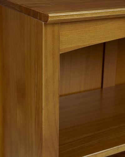 Shaker Style Bookcase - 36"H - Cherry Finish - color: Brown, size: 36"