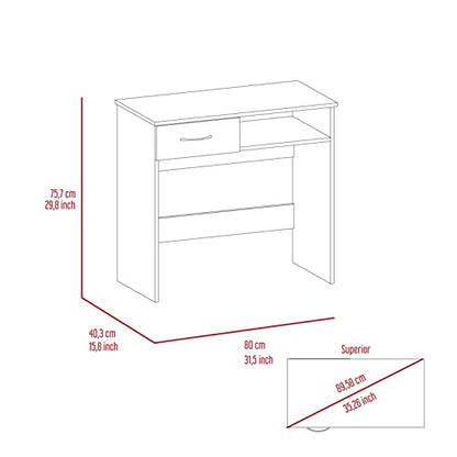Compact Desk Bookcase Combo: Modern Black Wood Home Office Workstation with Keyboard Tray & Storage Shelves - Space Saving Design for Small Apartments & Study Rooms