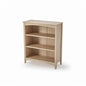 Camaflexi Shaker Style 3 Shelf Bookcase/Solid Wood / 36" High/Adjustable Shelving/Closed Back/Display Bookshelf for Living Room, Bedroom, Home and Office, Light Oak - color: Light Oak, size: 36"