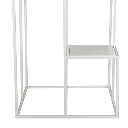 Deco 79 080111 Plantstand, White - color: White, size: 16" x 16" x 40"