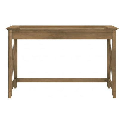 Bush Home Key West 48W Writing Desk in Reclaimed Pine - color: Reclaimed Pine, size: 48W
