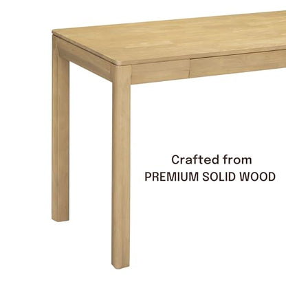 NTC Flow Modern Wooden Rectangle Desk Table with Hidden Drawer – Waterproof & Heat Resistant - Sand - color: Sand, size: 47 Inch, style: Desk