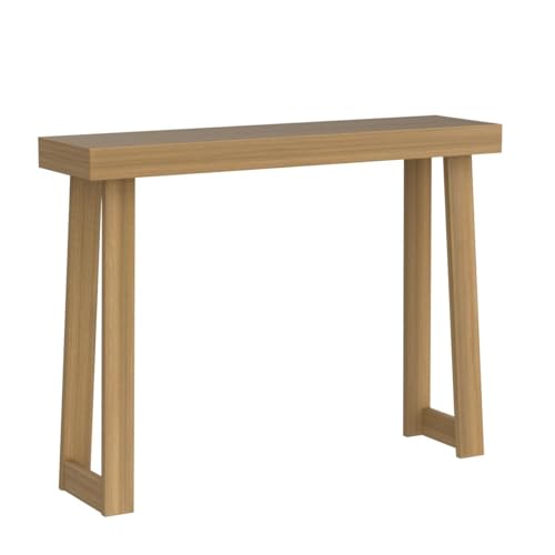 Plank+Beam Classic Console Table, 46 Inch, Pecan | Non-Toxic Finishes, Versatile Design, Elegant Details, Easy Assembly, Quick Setup, Solid Wood - color: Pecan, size: 46" Console Table