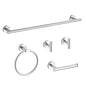 Brushed Nickel Bathroom Hardware Set 5 Piece with Towel Racks for Bathroom, SUS304 Stainless Steel Bath Towel Bar Set, 24 Inch Wall Mounted Accessories Kit… - color: Brushed Nickel