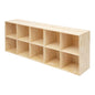 10 Cube Solid Wood Bookcase, Wooden Bookshelf Modern Floor Standing Storage Shelf for Living Room Bedroom Office, 11.8 * 11.8 * 11.8in Cubes with 55lbs Capacity, Easy Assembly - size: 10 Cube A