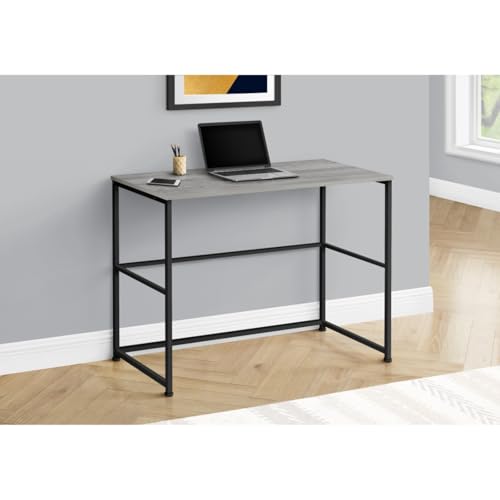 Hassyee Compact Design Indoor Writing Table with Spacious Desktop and Sturdy Metal Legs, Modern Industrial Style Study Table Ideal for Home Office, Bedroom, or Study Room