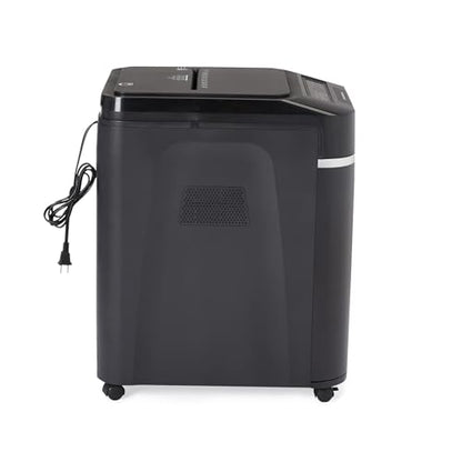 Amazon Basics 200-Sheet Auto Feed Cross-Cut Paper Shredder, High Security P-4, Anti-Jam, 8.5 Gallon Pullout Bin, Black - color: Black, size: 200 Sheet