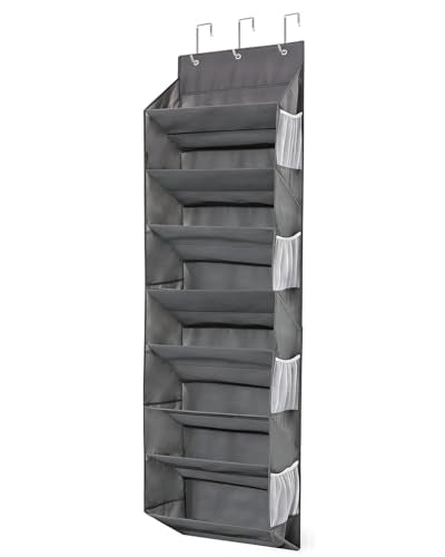 Over the Door Shoe Organizer Hanging with 8 Mesh Pockets 8 Wire Large Deep Pockets, 50lbs Weight Capacity Fits 16 Pairs Shoes Door Shoe Rack Store for Closet and Narrow Door 1 Pack - style: 8 Layer