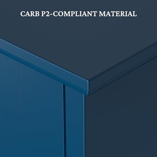 Yaheetech Over The Toilet Storage with 2 Doors & Adjustable Shelf, Free Standing Toilet Rack Wooden Space-Saving Collect Cabinet, Bathroom Furniture, L24.5xW9xH66 in, Navy Blue - color: Navy Blue