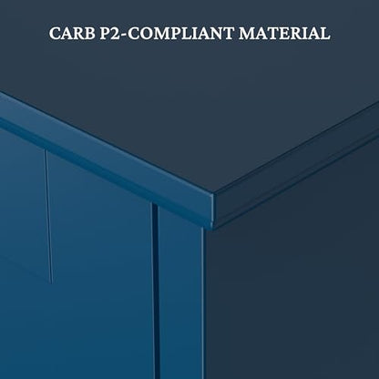 Yaheetech Over The Toilet Storage with 2 Doors & Adjustable Shelf, Free Standing Toilet Rack Wooden Space-Saving Collect Cabinet, Bathroom Furniture, L24.5xW9xH66 in, Navy Blue - color: Navy Blue