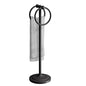 BGL Hand Towel Holder Stand for Bathroom, Hand Towel Stand for Bathroom Counter, Free Standing Towel Racks for Bathroom with Weighted Base,Matte Black - color: Matte Black