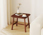 CIMOTA Solid Wood Side Table Modern Small Square End Table for Living Room Farmhouse Narrow Nightstand for Small Spaces/Bedroom/Office, Walnut Finish - color: Walnut
