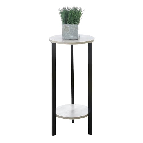 "Convenience Concepts Graystone 31"" Plant Stand, Faux Birch / Black" (111253) - color: Faux Birch/Black