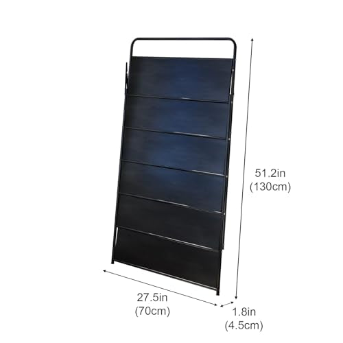 6 Tier No-Assembly Shoe Rack, Foldable Shoes Rack Organizer Without Installation, Portable Solid Metal Shoe Shelves for Closet, Entryway, Front Door Entrance - size: 6 Tier