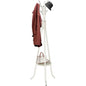 Simple Houseware Freestanding Coat Rack with Shelf, 9 hooks, White - color: White, style: Modern