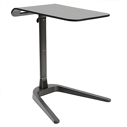 Cozy Space Swivel TV Tray Tables and Easy Storage, Adjustable, Portable Folding with Wood and Metal, White - color: White