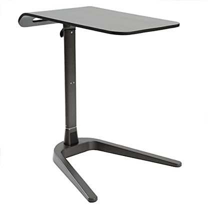 Cozy Space Swivel TV Tray Tables and Easy Storage, Adjustable, Portable Folding with Wood and Metal, White - color: White