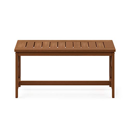 Furinno FG18111 Tioman Coffee Table, X-Leg, Natural - color: Natural, size: 17.8"D x 35.3"W x 17.0"H