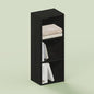 Hagen 3 Cube Bookcase, Display Shelf, Open Shelf, for Living Room and Home Office, Black Oak - color: Black Oak, size: 9.3 (D) x 12 (W) x 31.5 (H) inches